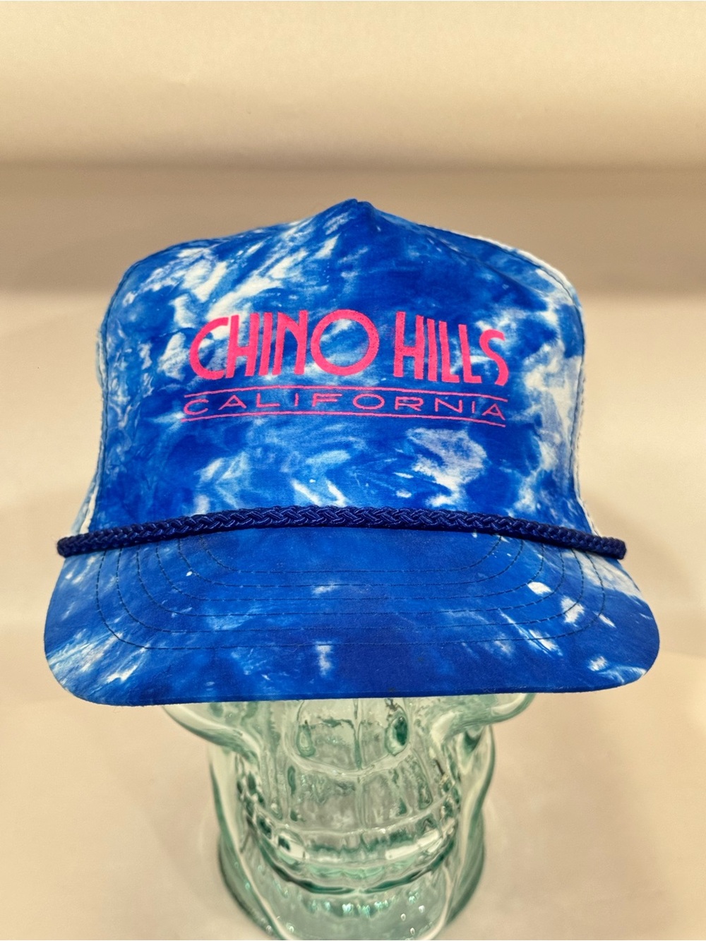 OTTO Blue Tie-Dye "Chino Hills California" Rope Trucker Hat